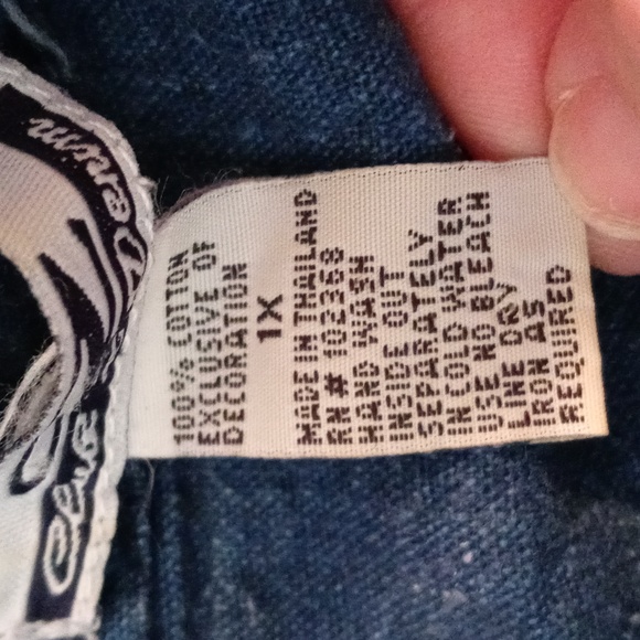 Vintage Club Z Denim Button Down Shirt - Picture 6 of 6